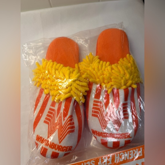 NWT Whataburger French FRY Slippers Size XL 12" Long - Picture 4 of 6